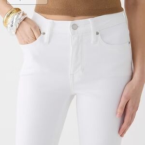 J Crew 9" demi-boot crop jean in white wash  NWT Sz 28 Tall BQ302